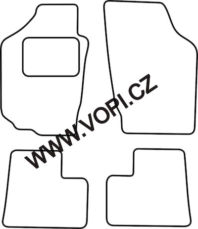 Textil-Autoteppiche Suzuki Alto 2002 - 03/2009 Royalfit (4524)